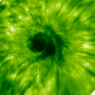 Scientists analyzed sunspot images from a trio of observatories -- including the Big Bear Solar Observatory, which captured this footage -- to make the first-ever observations of a solar wave traveling up into the sun’s atmosphere from a sunspot. Credits: BBSO/Zhao et al Scientists analyzed sunspot images from a trio of observatories -- including the Big Bear Solar Observatory, which captured this footage -- to make the first-ever observations of a solar wave traveling up into the sun’s atmosphere from a sunspot. Credits: BBSO/Zhao et al