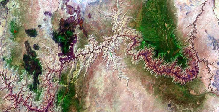The Grand Canyon from Space